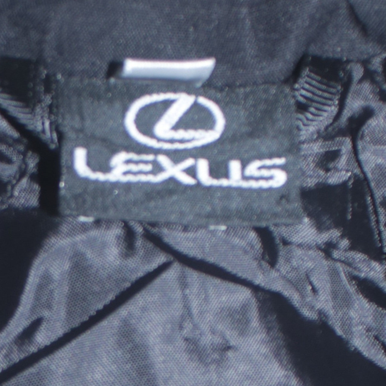 Lexus Black Nascar Jacket Men's Large Embroidered Logos Zip Front Pockets Bomber Outerwear
