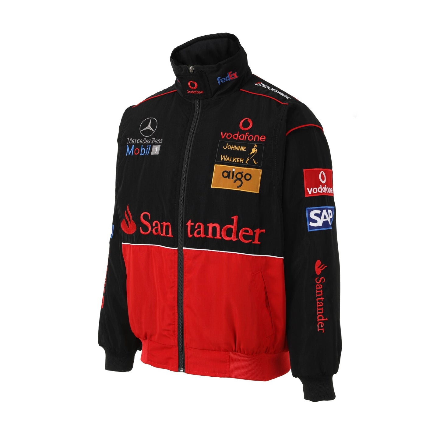 McLaren F1 Racing Team Jacket – Vodafone Mercedes Motorsport Zip-Up Coat