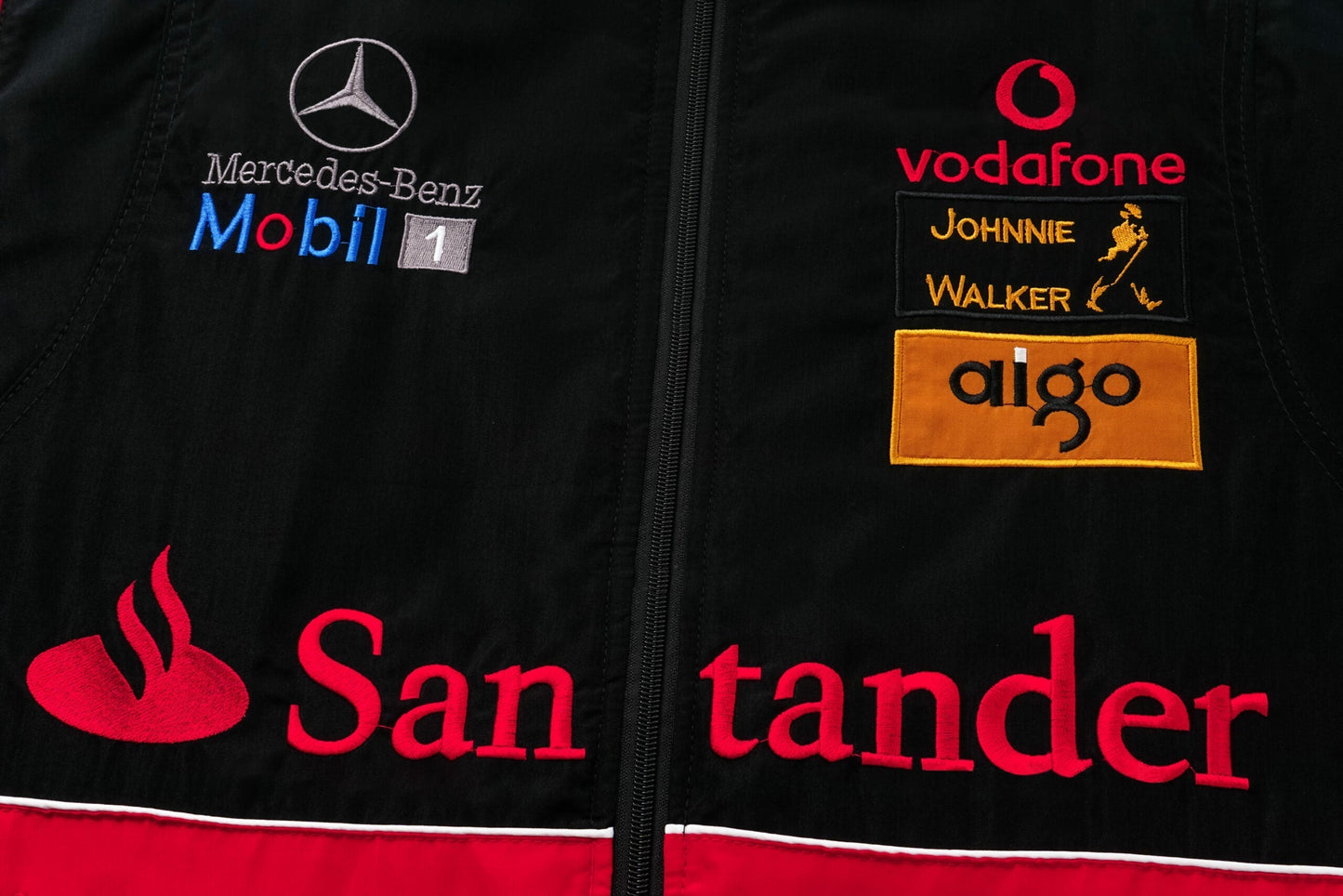 McLaren F1 Racing Team Jacket – Vodafone Mercedes Motorsport Zip-Up Coat