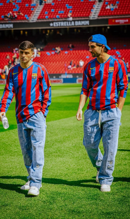 Ronaldinho retro jersey long sleeves Barcelona 2005