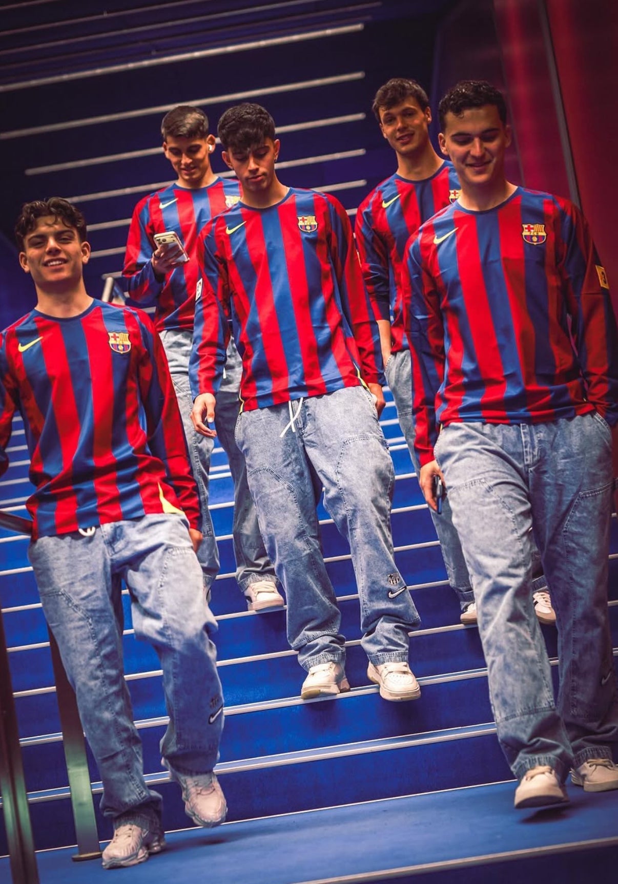 Ronaldinho retro jersey long sleeves Barcelona 2005
